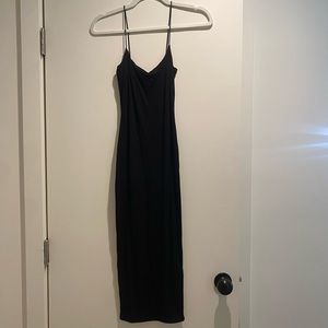 Black Midi Dress (Nude brand) Small